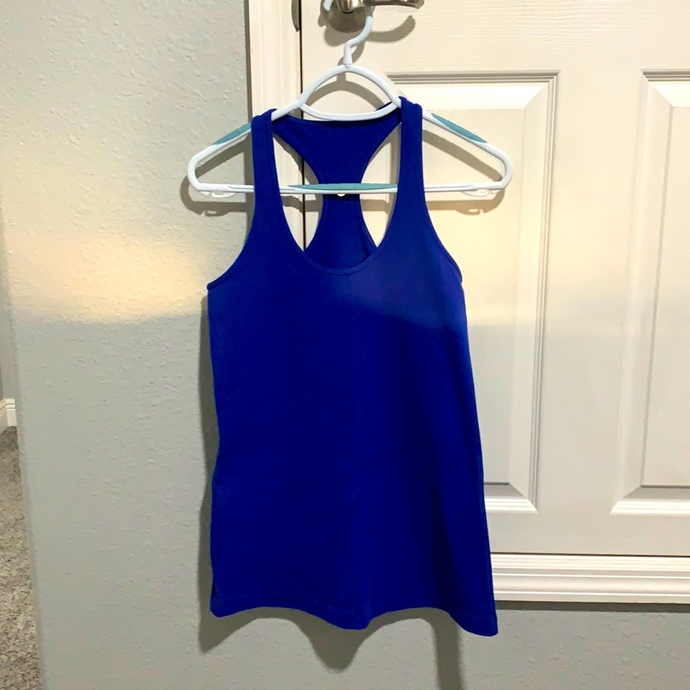 Lululemon royal blue cool racer back tank